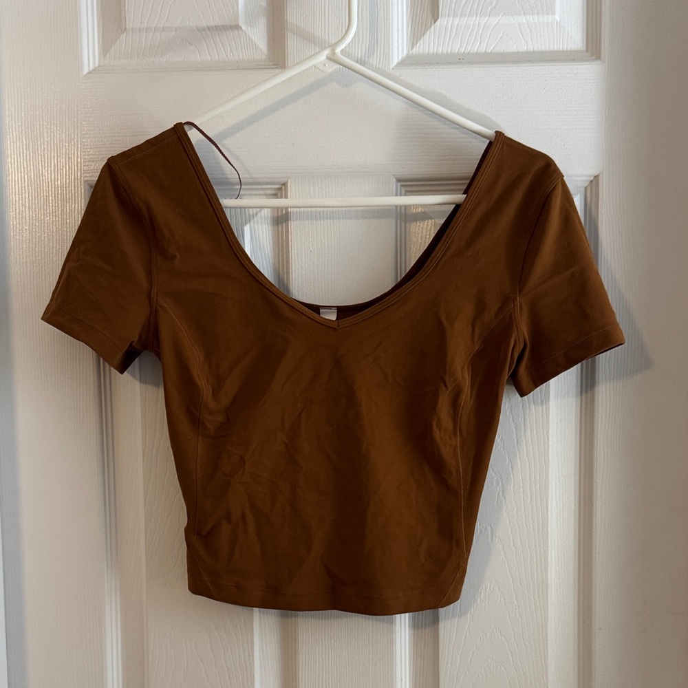 Lululemon Athletica Brown Crop Top